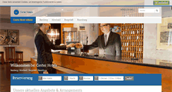 Desktop Screenshot of centerhotels.de